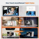 Wireless Baby Car Camera Monitor 5" HD 1080P IPS, 360° Rotating Camera with Auto/Manual Night Vision, 1000ft Range, Anti-Glare Display & USB Charging for Backseat, Home, Travel，Camping by TinyTreasures Baby Boutique