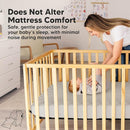 Waterproof Crib Mattress Protector Cover Fitted - 2-Pack Quiet Baby Crib Mattress Pad Sheets, 52" x 28" Soft Quilted Cotton Baby Sheet, Machine Washable, Easy Fit, Durable (Sage/Mavy) by TinyTreasures Baby Boutique