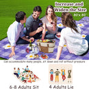 Extra Large Picnic Blanket Waterproof,80"x 80"Foldable Machine Washable Beach Blanket,Outdoor Blanket for 6-8 Adults,Suitable for Indoor Crawling,Park Beach,Camping,Hiking,Family Travel(Purple) by TinyTreasures Baby Boutique