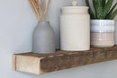 Urban Legacy Reclaimed Barnwood Planks | Floating Shelves for Wall w/Flush Mount Shelf Bracket Set Included | Set of 2 (Natural, 48" x 4.5" x 2") by CozyNest Decor