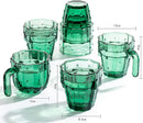 Cactus Stackable Glasses, Set of 6-10 oz