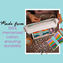 Loopdedoo 18 Refill Skeins for Loopdedoo Bracelet Craft Kit - Suitable for Ages 8 & Up - 100% Cotton Embroidery & Cross Stitch Threads - Threads for Bracelet Making Kit by TinyTreasures Baby Boutique