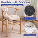Chair Cushions, Memory Foam Dining Chair Cushions, Tufted Indoor Chair Pads, Set of 4, 16.5' x 16.5' x 3.5', Beige by CozyNest Decor