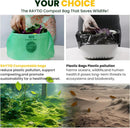 RAYTID 150 Counts 1.6 Gallon (1.6-1.75-2 Gal) Compost bin kitchen Bags, Fit 4.5,6,7,8 Liters,Strong compost bags for countertop bin,ASTM D6400, US BPI and Europe OK compost HOME certified by GreenHaven Gardens