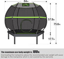 Trampoline for Kids, Heavy Duty Recreational Trampolines Toddler Trampoline with Enclosure Net Ladder Indoor Outdoor Trampoline CPC Approved by TinyTreasures Baby Boutique