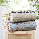 CASAAGUSTO Boho Sherpa Blanket,Teal Aztec Twin Blanket, Ultra Soft, Warm, Cozy, Plush, Thick Fleece Western Blanket for Couch, Bed, Sofa (Khaki 60 * 80 Inch) by CozyNest Decor