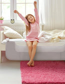 BABELIO Bed Rail for Toddlers, 59" Wide Swing Down & Adjustable Height Toddler Bed Rails for Kids/Elderly/Adults, Baby Side Railing for Twin/Full/Queen/King Size by TinyTreasures Baby Boutique