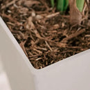 XBrand Modern 28-Inch Square Planter, Modern Tapered Planter Perfect for Indoor & Outdoor, Patio Décor, Set of 2 by CozyNest Decor