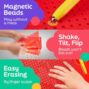 Magnetic Drawing Board for Kids & Toddlers with Beads and Magnet Stylus Pen - Magnetic Tablet Toy for Airplane & Car Ride Activities for Kids by TinyTreasures Baby Boutique