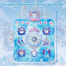 Dance Mat for 3-12 Year Old Girls, Frozen Toys Electronic Dance Pad with 8 Button & Wireless Bluetooth, Music Game Birthday for Kids Ages 3 4 5 6 7 8 9 10+ by TinyTreasures Baby Boutique