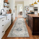 Machine Washable Kitchen Runner Rugs: 2'x10' Hallway Runner Rug Non Slip Low Pile Stain Resistant Soft Carpet Runners for Hallways Indoor Entryway Kitchen Laundry Room Beside Farmhouse by TinyTreasures Baby Boutique