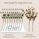 Beige Fake Flowers Silk 10 Stems With Eucalyptus, Faux Flowers For Vase, Artificial Mums Long Stem, Mini Faux Mums Flower Bulk, Tan Nude Cream Neutral Floral, Chrysanthemum Pom Pom Floral Arrangements by CozyNest Decor