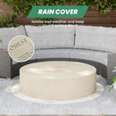 COSIEST Outdoor Propane Fire Pit Coffee Table w Dark Bronze 42 inch Round Base Patio Heater, CSA Certified, 50,000 BTU Stainless Steel Burner, Free Lava Rocks, Waterproof Cover by GreenHaven Gardens