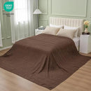 PHF Cooling Waffle Blanket California King Size, Lightweight 60% Rayon Derived from Bamboo & 40% Cotton Breathable Blanket for Hot Sleepers, Soft and Luxury for Bed Couch Sofa, 110"x96", Cocoa Brown by CozyNest Decor
