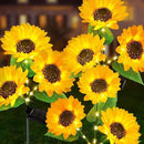 Solar Garden Lights Outdoor Waterproof, AHAORIGIN 3 Pack Sunflower Solar Lights for Outside with 9 Lifelike Sunflower, 36 Bright LED Solar Powered Outdoor Lights for Yard Pathway Garden Decorations by GreenHaven Gardens