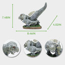 Garden Statue Dinosaur,Solar Dinosaur Decor for Outdoor,Resin Dinosaurs Figurine with Solar Light for Patio,Balcony,Yard,Lawn Ornament,Perfect Garden Gift by GreenHaven Gardens