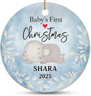 Personalized Baby First Christmas Ornament 2025 - Custom New Babies Ornament - Sweet Gift for New Parents - Baby Xmas Decoration - Christmas, Birthday Gift for Babies, Boy, Girls, Mom, Dad by TinyTreasures Baby Boutique