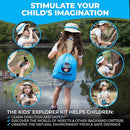 Kids Explorer Kit with Safari Vest & Hat for 3-12 Year Old Boys & Girls - Safari Costume Kids, Zoo Keeper, Paleontologist, Bug Kit & More - Giftable STEM Outdoor Explorer Kit for Kids + Bug Ebook by TinyTreasures Baby Boutique