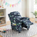 Ulax furniture Dutch Velvet Kids Recliner Chair, Toddler Armrest Sofa Couch, Ergonomic Adjustable Lounge Sofa with Footrest, Padded Backrest, Storage Arms, Child Sofa for Bedroom,Living Room by CozyNest Decor