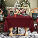 sancua Rectangle Tablecloth - 54 x 108 Inch - Stain and Wrinkle Resistant Washable Polyester Table Cloth, Decorative Fabric Table Cover for Dining Tables, Buffet Parties and Camping, Burgundy by CozyNest Decor