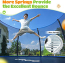 ORCC 1200LBS Weight Capacity Trampoline 16 15 14 12 10 8FT Outdoor Yard Trampolines for Kids Adults Outdoor Yard Trampolines for Kids Adults by TinyTreasures Baby Boutique