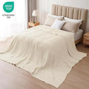 PHF 100% Cotton Waffle Blanket Oversized King 120"x120", Lightweight Breathable Extra Large 10'x10' Summer Blankets for Bed, Giant Big Luxury Aesthetic Woven Bedding for Home Decor, Undyed by CozyNest Decor