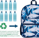 Wildkin ECO rPET Kids Backpack – Recycled, Padded, Adjustable for School & Travel – Sharks by TinyTreasures Baby Boutique