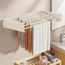 Wall Mounted Drying Rack,Drying Rack Clothing,Collapsible Hanger Racks for Laundry,Laundry Rack,Wall Mounted Clothes Rack (White, 32 Inch) by CozyNest Decor