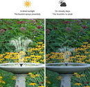 Biling 7.5W Solar Water Pump Outdoor, Solar Pond Pump Solar Fountain with DIY 5ft Tubing for Small Ponds, Garden Pool and Bird Bath
