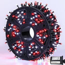 JMEXSUSS 500 LED Red and White Christmas Lights, 173ft 8 Modes Christmas String Lights Outdoor Waterproof Plug in Christmas Tree Lights for House Xmas Tree Party Holiday Decor by GreenHaven Gardens