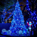 JMEXSUSS 250 LED Blue Christmas String Lights: 91.5ft Extendable Green Wire Blue Christmas Lights Outdoor Waterproof - 8 Modes Christmas Tree Lights Indoor by GreenHaven Gardens