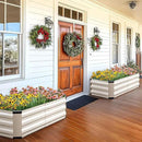 KING BIRD Raised Garden Bed Kit with Bottom 2025 Upgraded Galvanized Planter Garden Box Outdoor & Indoor for Gardening, Vegetables, Flowers, Beige, 47.2x23.6x11.8 in by GreenHaven Gardens