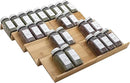 Bamboo Spice Rack Drawer Organizer - 8 Piece Set - 8" or 16" Wide by CozyNest Decor