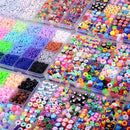 Christmas Gift Set,10000PCS Polymer Clay Beads Bracelet Making kit, Cute Fun Beads Fruit Flower Animal Cake Butterfly Heart Beads Charms for Jewelry Making DIY Accessories for Children Girls by TinyTreasures Baby Boutique