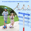 TONBUX Kids Scooter for Ages 3-5, Toddler Scooter with Light-Up Deck and Wheels, Adjustable 4-Level Height 3-Wheel Scooter for Kids, Lean-to-Steer Design by TinyTreasures Baby Boutique