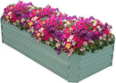 Sunnydaze Galvanized Raised Garden Bed - Metal Raised Bed for Gardening - Outdoor Planter Box for Flowers, Plants, and Vegetables - Green - 48" W x 36" D x 12" H Rectangle by GreenHaven Gardens