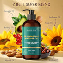 MAJESTIC PURE Vitamin E 70k Blend Massage Oil for Massage Therapy - Refreshing, and Relaxing - Natural Oils with Sweet Almond, Jojoba, Argan & Avocado - for All Skin Types - Men and Women - 8 fl oz by CozyNest Decor