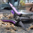 Non-stick Resin Resist Blade Micro-Tip Garden Snips 6" Fluorine Coating Garden Scissors Pruning Shear Precision Bud Trimming Hand Pruner Leaf Stem Sharp Snips Effort-saving 2 PACK by GreenHaven Gardens
