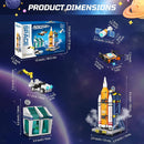 Exploratory Building Blocks Set: 461PCS Rocket, Space Shuttle, Moon Buggy, and Satellite Kit - STEM Learning with Space Capsule - Ideal for 6-12 Year Old Boys by TinyTreasures Baby Boutique