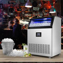 Commercial Ice Maker 250Lbs/24H Under Counter Ice Machine with 77Lbs Storage Bin, 90 Ice Cubes in 11Min, Stainless Steel Freestanding Ice Making Machine for Business, Water Filter and Scoop Included by CozyNest Decor