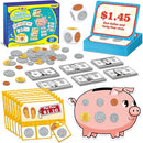 Money Activity Set for Kids for Learning, Pretend Play, Math Manipulatives,Teaching,Counting,Learning & Education Toys for Kindergartner Classroom & Homeschool,Math Games for Toddler, Teacher by TinyTreasures Baby Boutique