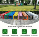 Weatherproof Metal Dining Bench, Outdoor Bench Backless Patio Bench 2-Person Farmhouse Bench Garden Bench for Kitchen, Living Room, Entryway(Pink,40in) by GreenHaven Gardens