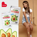 BioSwiss Bandages, Avocado Shaped Self Adhesive Bandage, Latex Free Sterile Wound Care, Fun First Aid Kit Supplies for Kids, 50 Count by TinyTreasures Baby Boutique