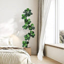 GarveeHome Fiddle Leaf Fig Artificial Tree with White Planter,7ft Faux Plants Indoor with Moss, Fake Rubber Tall Fake Floor Plant in Pot - Artificial Trees for Home Office Living Room Decor