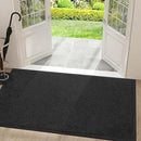 Mibao Dirt Trapper Door Mat for Indoor Outdoor, Waterproof All-Season, All-Weather Doormat, Heavy Duty Non-Slip Entrance Rug, Low Profile Absorbent Entrance Mat Carpet, 60" x 36", Black by CozyNest Decor
