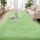 5x7 Area Rug for Living Room: Fluffy Shag Soft Washable Rugs Fuzzy Plush Indoor Carpet for Bedroom Nursery Playroom Dorm Kids Girls Boys Room (Sage Green, 5'x7') by TinyTreasures Baby Boutique