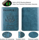 Passport Holder Cover Wallet Travel Essentials Leather Rfid Blocking Case Vacation Luggage Must Haves Travel Accessories for Men Women (116