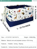 FANKANG Rectangular Laundry Basket Nursery Storage Fabric Storage Bin Storage Hamper,Gift Baskets (Animals) by TinyTreasures Baby Boutique