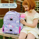 Wildkin ECO rPET 15-inch Kids Backpack – Sustainable, Padded, Adjustable – Unicorn by TinyTreasures Baby Boutique