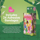 BioSwiss Bandages, Magical Fairies Shaped Self Adhesive Bandage, Latex Free Sterile Wound Care, Fun First Aid Kit Supplies for Kids and Adults, 24 Count by TinyTreasures Baby Boutique
